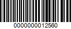 Штрих-код товара 0000000012560 Barcode 0000000012560