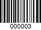 Barcode 000003
