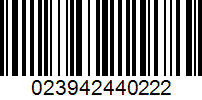 Штрих-код товара 023942440222 Barcode 023942440222