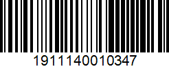 Barcode 1911140010347