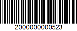 Barcode 2000000000523