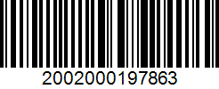 Barcode 2002000197863