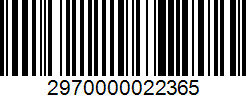Штрих-код товара 2970000022365 Barcode 2970000022365