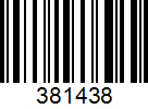 Штрих-код товара 381438 Barcode 381438