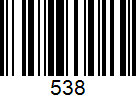 Штрих-код товара 538 Barcode 538
