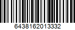 Штрих-код товара 6438162013332 Barcode 6438162013332