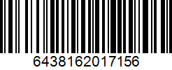 Штрих-код товара 6438162017156 Barcode 6438162017156