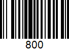 Barcode 800