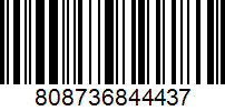 Штрих-код товара 808736844437 Barcode 808736844437