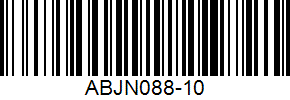 Barcode cho sản phẩm Bao đựng vợt cầu lông 2 ngăn ABJN088-10 (Đen/Vàng)