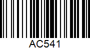 Barcode cho sản phẩm Bao Nhung đựng vợt Yonex AC541