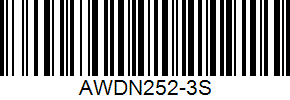 Barcode cho sản phẩm Áo Nỉ Lining Nữ AWDN252-3 Đen
