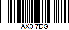 Barcode cho sản phẩm Vợt Cầu Lông Astrox 0.7 DG 4UG5