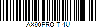 Barcode cho sản phẩm Vợt Cầu Lông Yonex Astrox 99 Pro Trắng 4u