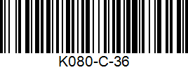 Barcode cho sản phẩm [K080-C] Giày thể thao Kawasaki phục vụ cầu lông - bóng chuyền - Bóng Bàn và các môn thi đấu trong nhà cho cả nam và nữ từ size 36 đến 45