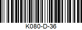 Barcode cho sản phẩm [K080-D] Giày thể thao Kawasaki phục vụ cầu lông - bóng chuyền - Bóng Bàn và các môn thi đấu trong nhà cho cả nam và nữ từ size 36 đến 45