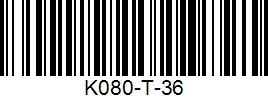 Barcode cho sản phẩm [K080-T] Giày thể thao Kawasaki phục vụ cầu lông - bóng chuyền - Bóng Bàn và các môn thi đấu trong nhà cho cả nam và nữ từ size 36 đến 45