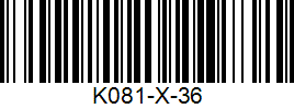 Barcode cho sản phẩm Giày Cầu Lông Bóng Chuyền Kawasaki K081 Xanh/ Đỏ dùng cho Nam Nữ size từ 36-45