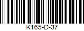 Barcode cho sản phẩm Giày Kawasaki K165 Đen