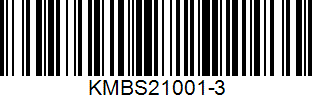 Barcode cho sản phẩm Giày Kamito CALO KMBS21001 Trắng Đen