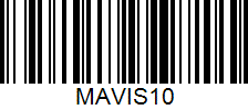Barcode cho sản phẩm Quả Cầu lông nhựa Mavis 10 (6 in 1)