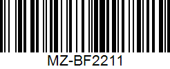 Barcode cho sản phẩm Vợt Cầu Lông Mizuno Turbo Blade K600 MZ-BF2211 Trắng Xanh
