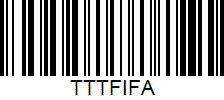 Barcode cho sản phẩm Thẻ Trọng Tài FiFa