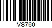 Barcode cho sản phẩm Vợt Cầu Lông VS VS760