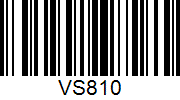 Barcode cho sản phẩm Vợt Cầu Lông VS 810 Vàng/Xanh