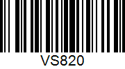 Barcode cho sản phẩm Vợt Cầu Lông VS VS820 Vàng/Xanh