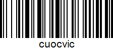 Barcode cho sản phẩm Cước Victor
